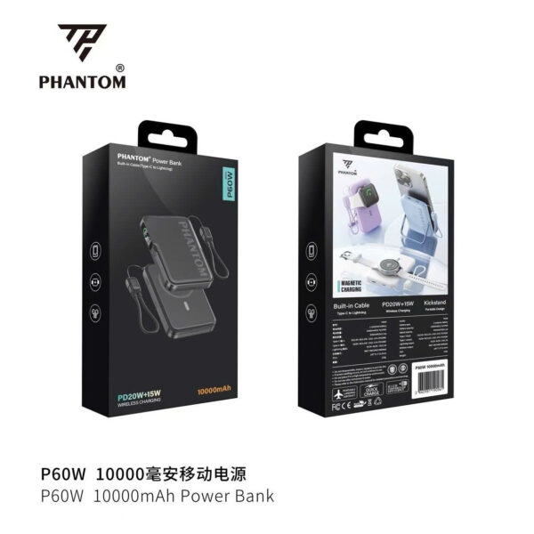 PIN PHANTOM MAGSAFE 10.000MAH P60W ( đa năng )