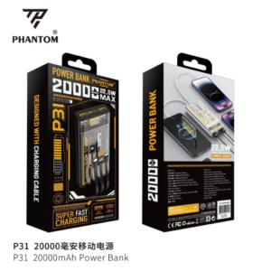 PIN DỰ PHÒNG PHANTOM P31 20.000MAH 22.5W