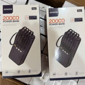 PIN DỰ PHÒNG SENDEM PK67 20.000MAH 22.5W KÈM 4 DÂY SẠC