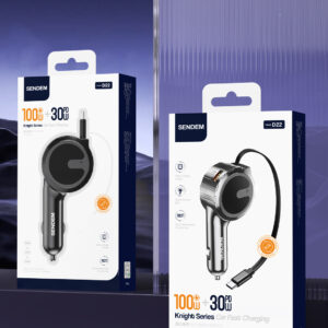 SẠC OTO SENDEM D22 PD100W KÈM DÂY