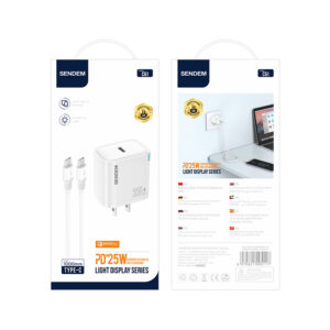 BỘ SẠC SENDEM C61 PD 25W C-L/ C-C