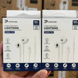 TAI NGHE PHANTOM CÓ DÂY PHANTOM T01 CHÂN LIGHTNING