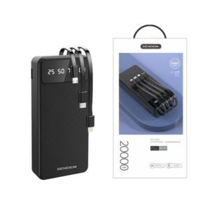 Dự phòng SENDEM P900 20.000MAH kèm 4 dây sạc